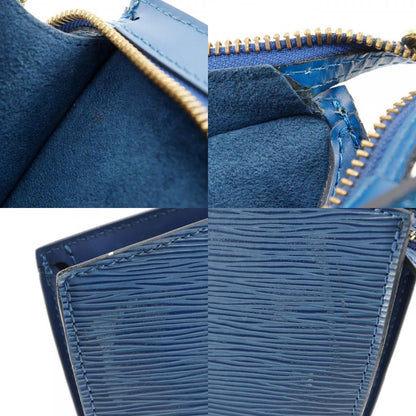 Louis Vuitton Saint-jacques M52275 Epi Leather Toledo Blue Vi0995 Ladies Handbag