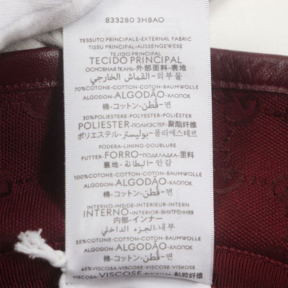 Gucci 833280 Ggmonogram Leather Use Hat Bucket Hat Bordeaux L 58cm (22.83in)