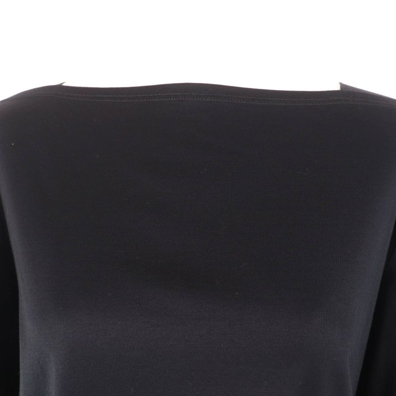 Hermes 100% Cotton Pocket Embroidery Design Boat Neck 3/4 Length Sleeves Cut