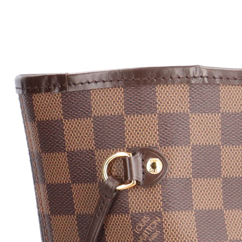 Louis Vuitton Neverfull MM Damier Tote Bag Damier Canvas N40599 Brown Unisex