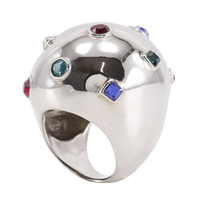 Louis Vuitton Bookle D'oreille Strass Cocktail Planet Rare Design And Rhinestone