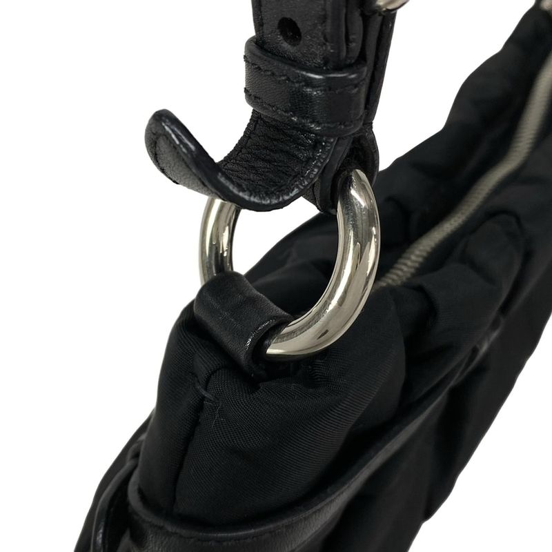 Prada Shoulder Bag - Br3815 Black Leather