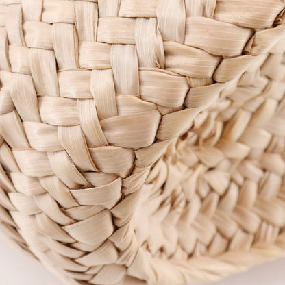 Loewe Basket Bag Small Bag Raffia X Leather Brown Women's Tote Bag