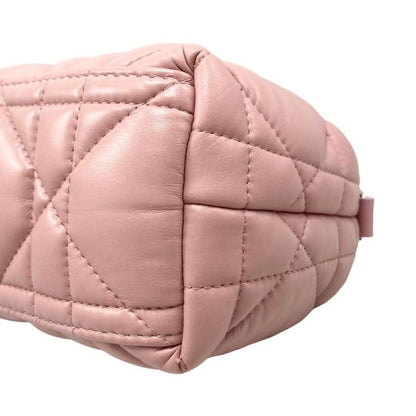 Christian Dior Handbag Nomad Pouch Small S5553omig Pink Gold Hardware Christian