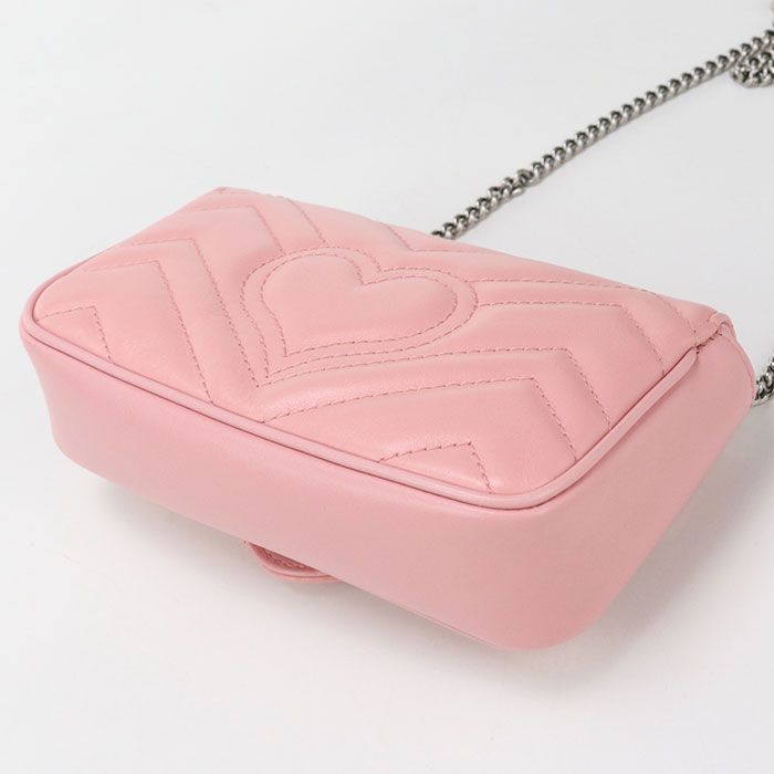 Gucci Mini GG Marmont 476433 Crossbody Shoulder Bag Leather Women