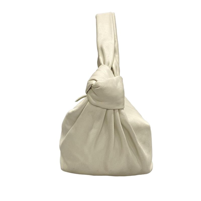 Bottega Veneta Handbag Double Knot Ivory Leather