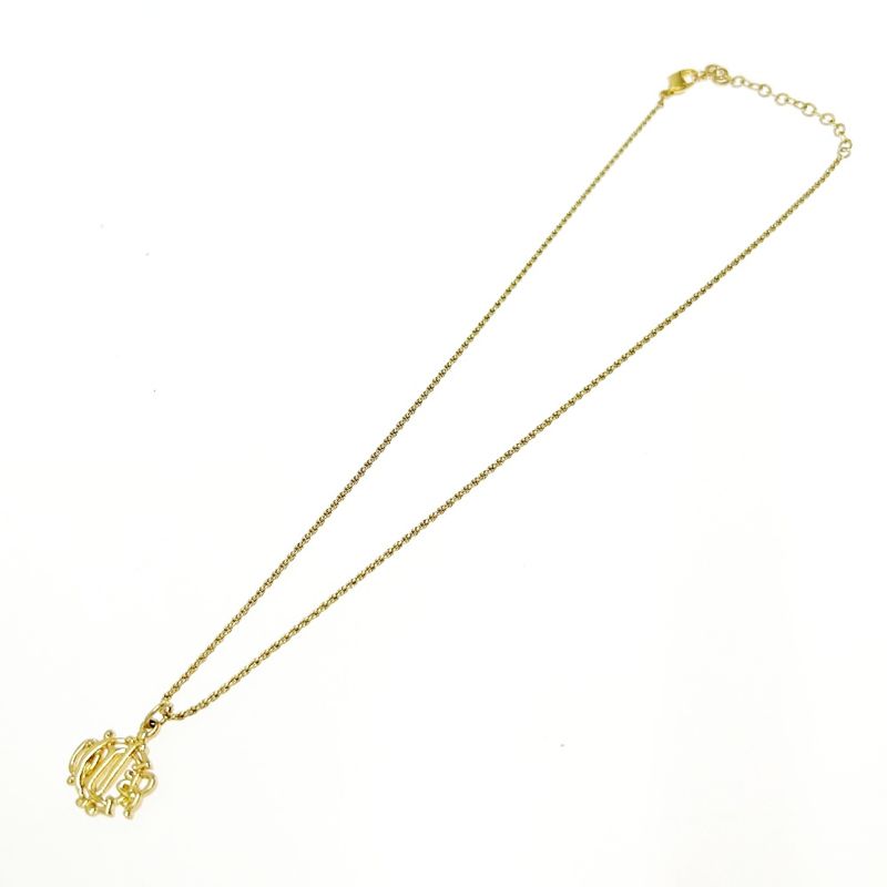 Christian Dior GP Emblem Necklace Women's Gold 404891 Necklace