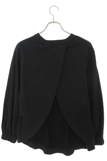 Fendi Fs7158 A7W7 Logo Bijoux Embellished Back Slit Sweatshirt Women's XXS