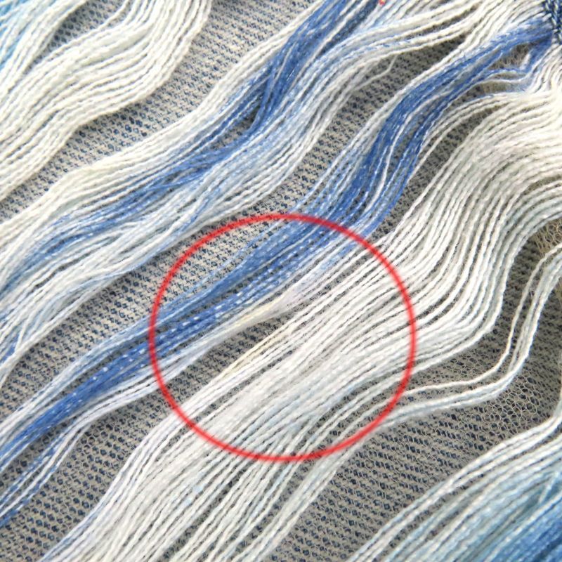 CHANEL P60217v46019 100% Cotton Coco Mark Button Damaged Tulle Cropped Denim