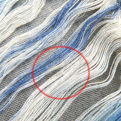 CHANEL P60217v46019 100% Cotton Coco Mark Button Damaged Tulle Cropped Denim