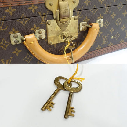 Louis Vuitton Bisten 55 M21327 Trunk Case Monogram Canvas Leather Brown
