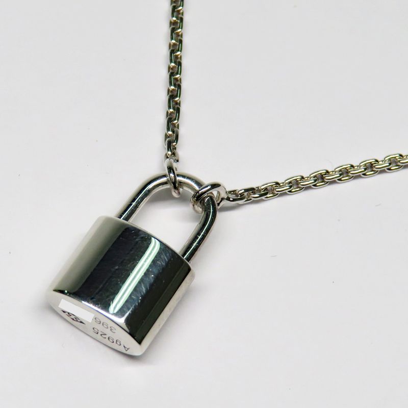 Louis Vuitton Pendant Silver - Lockit Q93559 Ag925 Padlock Necklace