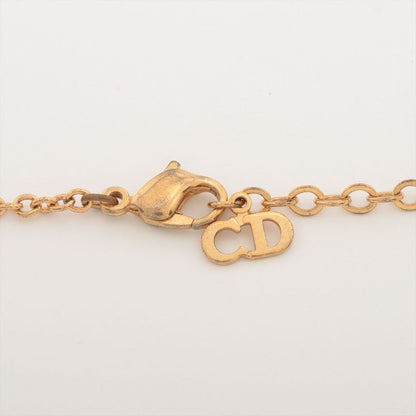 Christian DIOR Necklace GP With Rhinestones Gold