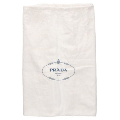 Prada 1bg130 Triangle Logo Plate Pile Tote Bag Men's