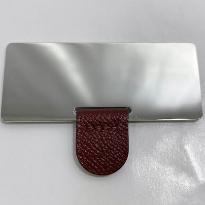 Hermes Lip Case Miroir Bordeaux Rouge Ash Excellent Condition