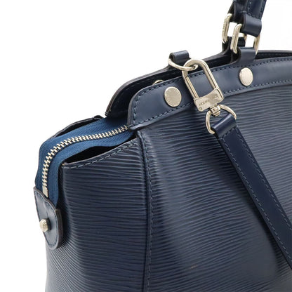 Louis Vuitton Epi Blair MM Handbag Tote Bag 2WAY Shoulder Bag Andigo Blue Navy