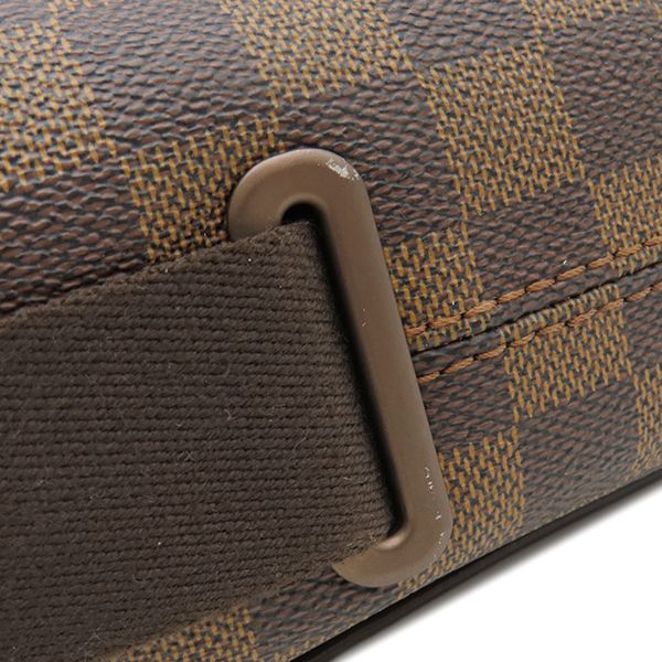 Louis Vuitton Shoulder Bag Brooklyn MM Damier Canvas Damier Gold Hardware Brown