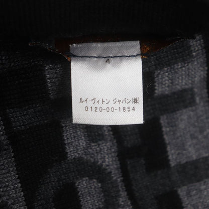 Louis Vuitton M70911 Echarpe LV Split 100% Wool Noir Black Gris Anthracite