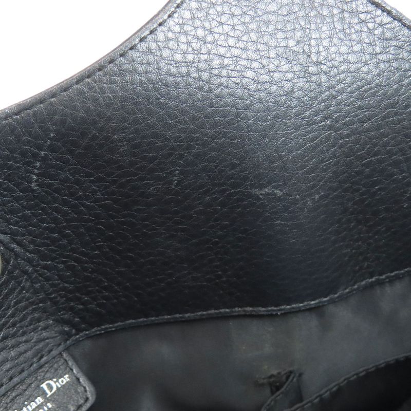 Christian DIOR Trotter Pattern Handbag Canvas Women