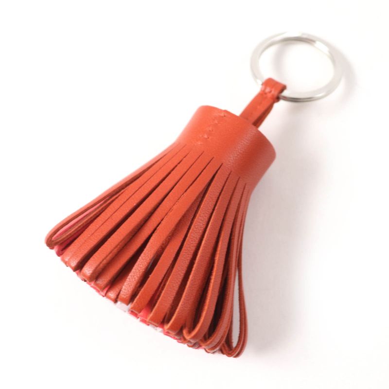 Hermes Carmen Carnelian Rose Texas Grisine Agnomiro Key Holder Bag Charm U
