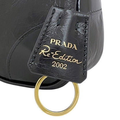 Prada Semi Shoulder Bag Black NERO Reedition2002
