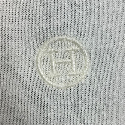 Current Hermes T-shirt Short Sleeves Knit Logo Cream Size 40