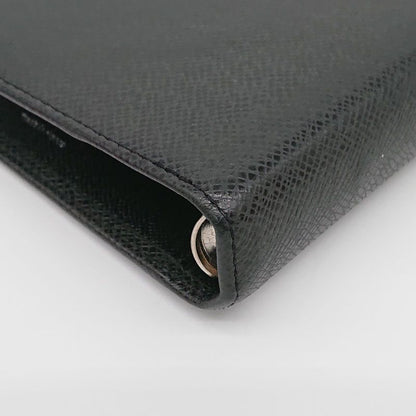 Louis Vuitton Agenda MM Taiga Black Ruler With Refill