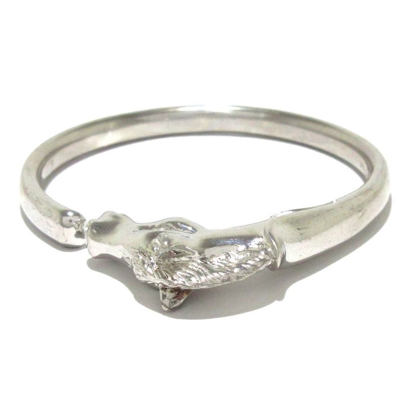 Hermes Bangle Cheval Horse Silver