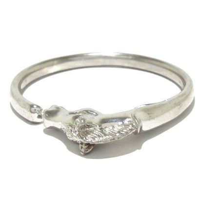 Hermes Bangle Cheval Horse Silver