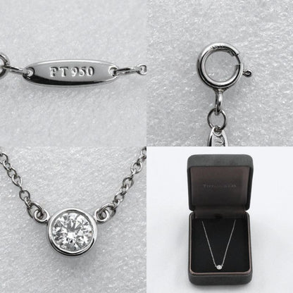 Tiffany & Co By-the-yard 1P Diamond Elsa Peretti Pt950platinum X Diamond Ladies