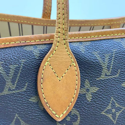 Louis Vuitton Neverfull MM Monogram Leather X PVC Brown Tote Bag Gold M40156