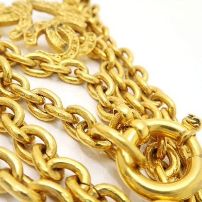 Chanel Necklace 94A Triple Coco Mark Large Long Chain Vintage Chanel