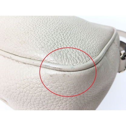 Gucci Soho Interlocking G Small Disco Bag Shoulder Bag 308364 White