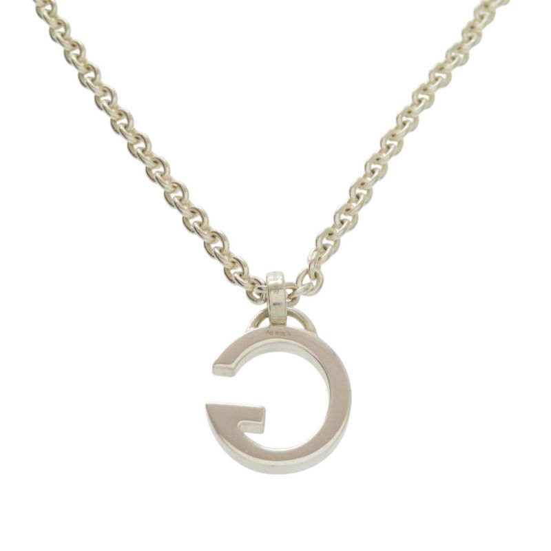 Gucci G Logo Silver 925 Necklace Accessory 0372 Gucci