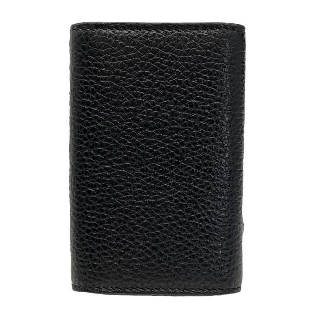 Gucci 473924 6-ring Key Case Key Hook Key Ring Small Leather Black