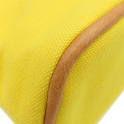 Hermes Pouch Bolide Pouch Mini Cotton Yellow Silver Hardware Yellow