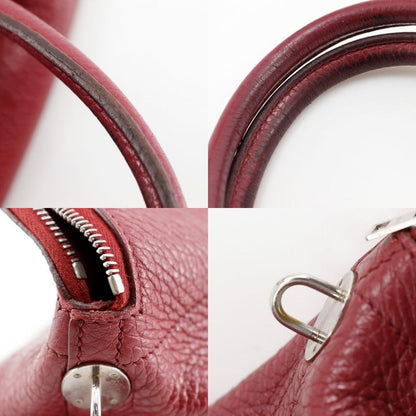 Hermes Bolide 31 2WAY Shoulder Ardennes Red/silver Hardware □N Ladies Handbag