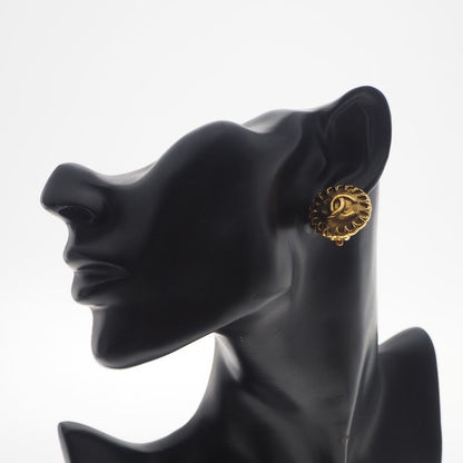 Chanel Coco Mark Vintage Gold Plated 97P Ladies 14.6g Earrings