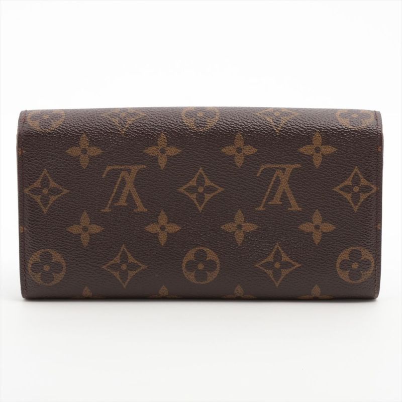 Louis Vuitton Monogram Portefeuille Sarah Long Wallet M60104 Leopard Brown And