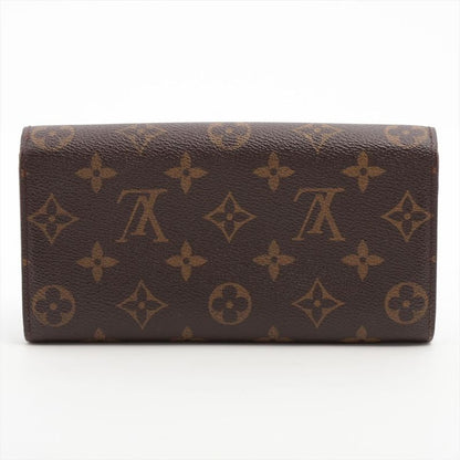 Louis Vuitton Monogram Portefeuille Sarah Long Wallet M60104 Leopard Brown And