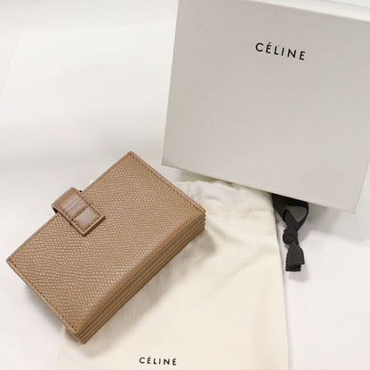 Celine Card Case Accordion Card Holder Calf Light Camel 10b693bfp02ba