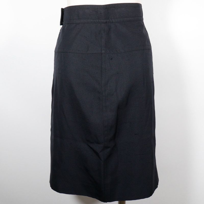 Chanel Cotton Black Women's Skirt