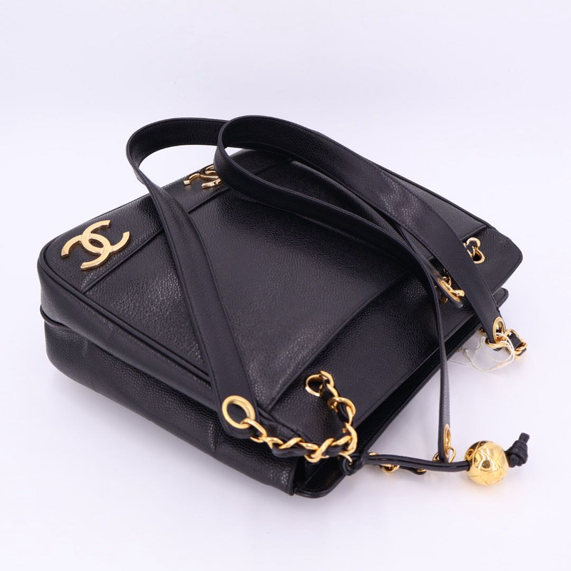 Chanel Triple Coco Mark Chain Tote Bag Women