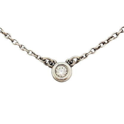 Tiffany & Co Tiffany & Co By-the-yard Necklace With Diamonds Sv925 16g Silver