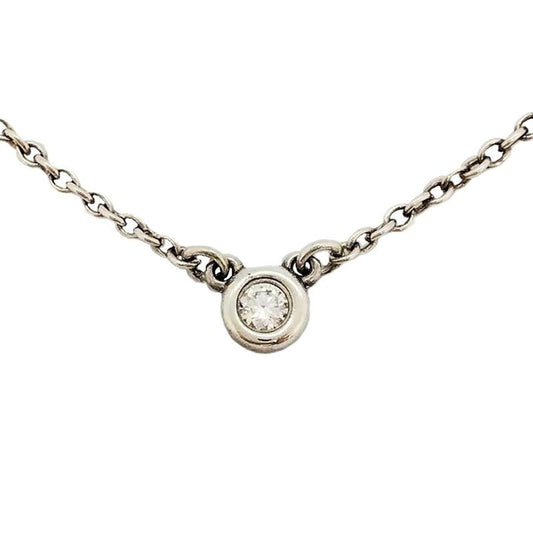 Tiffany & Co Tiffany & Co By-the-yard Necklace With Diamonds Sv925 16g Silver