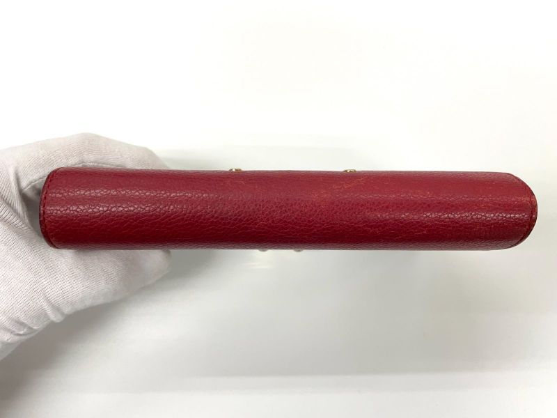 Louis Vuitton Monogram Portefeuille-pallas Long Wallet M58414 Red × Brown Made