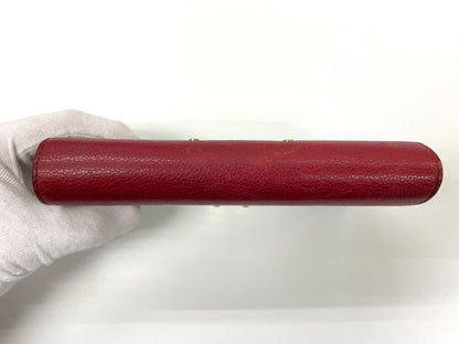 Louis Vuitton Monogram Portefeuille-pallas Long Wallet M58414 Red × Brown Made