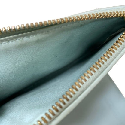 Bottega Veneta Bifold Wallet In Maxi Intrecciato Light Blue Leather