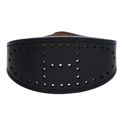 Hermes Evelyne □J Engraved Evelyn H Logo Leather Bracelet Ladies S