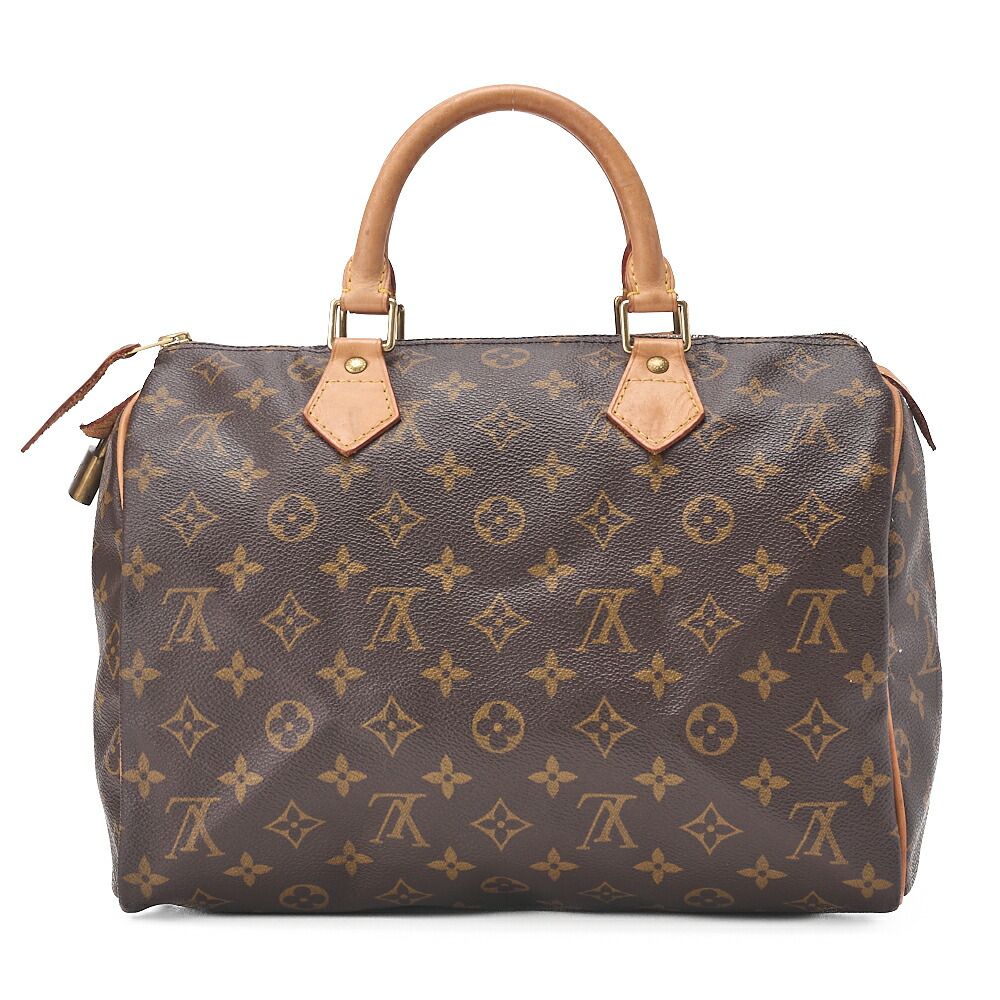 Louis Vuitton Monogram Speedy -30 Handbag M41526 Brown (gold Hardware) [no